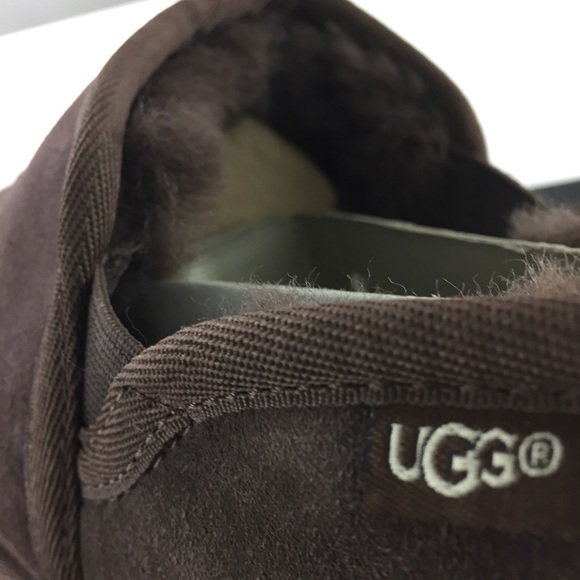 Ugg Mens Chocolate Brown Comfort Slipper Shoes - Picture 7 of 7